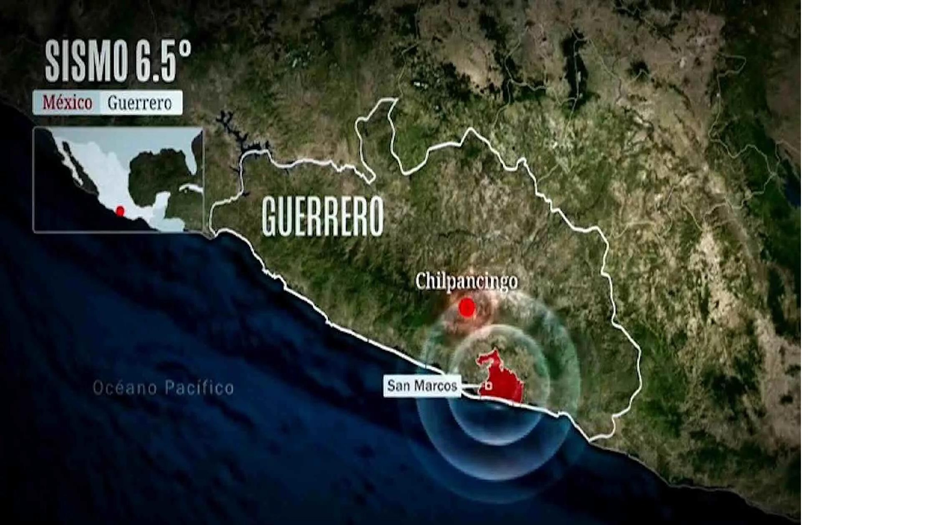 Dejó 12 personas heridas sismo 6.5 grados en suroeste México