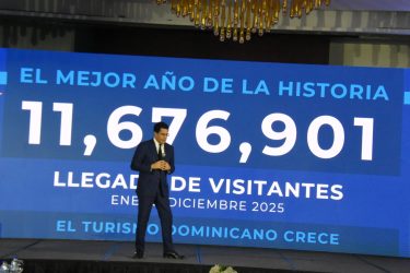 Dicen RD obtuvo logro histórico de 11,676,901 turistas en 2025 Dicen RD obtuvo logro histórico de 11,676,901 turistas en 2025