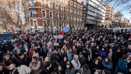 ESPAÑA: Miles manifestantes protestan detención de Maduro