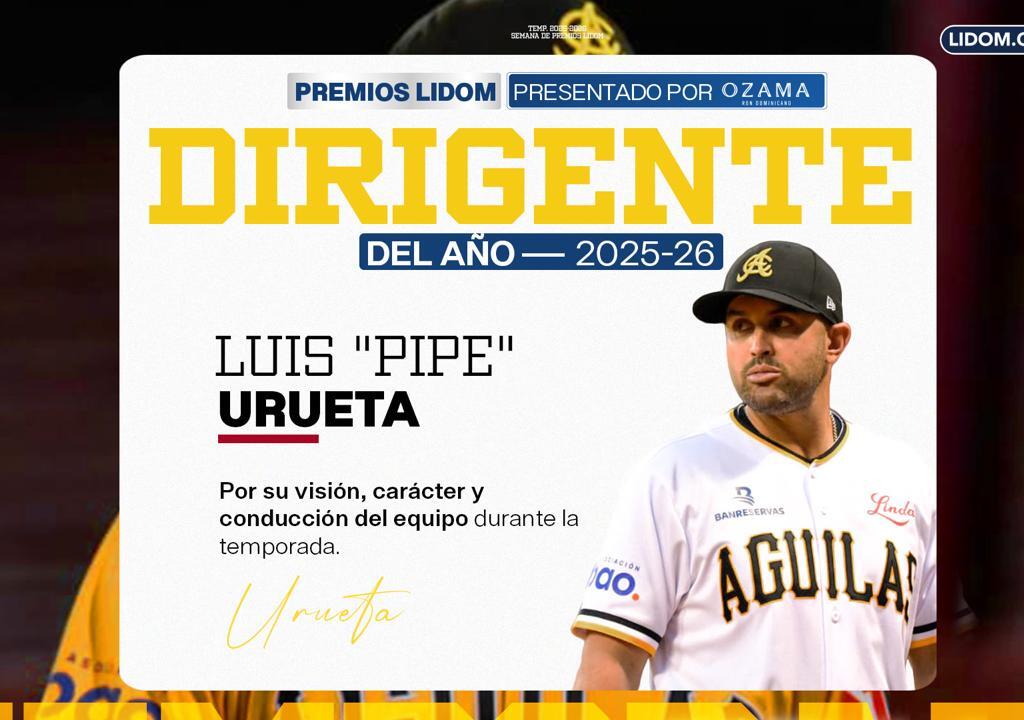 Luis "Pipe" Urueta elegido Manager del Año de la Liga Dominicana de Béisbol