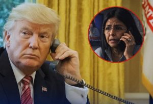 Trump mantiene una llamada con la Presidenta de Venezuela
