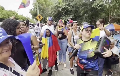 Venezolanos celebran en Santo Domingo la captura de Maduro