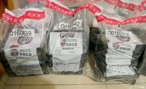 DNCD decomisa 75 paquetes de presunta cocaína en S. Domingo
