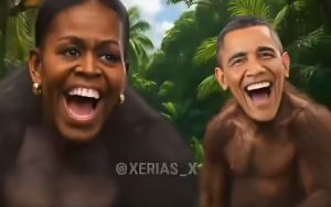 Trump publica vídeo con los Obama como pareja de monos