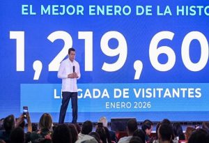 República Dominicana recibió  1,2 millones de visitantes en enero