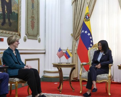 VENEZUELA: Delcy Rodríguez recibe a la enviada de Trump imagen