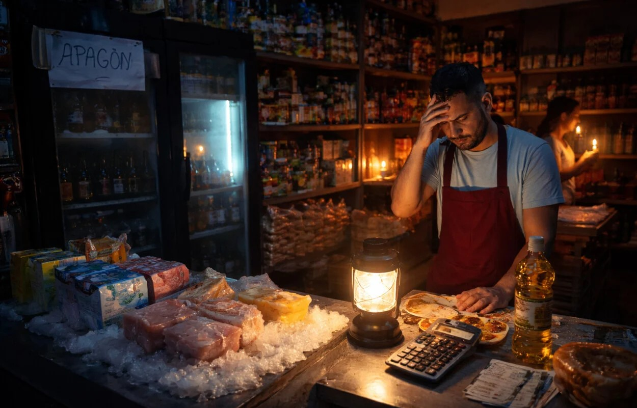 Dicen Mipymes perdieron 300 millones de pesos por apagón Dicen Mipymes perdieron 300 millones de pesos por apagón