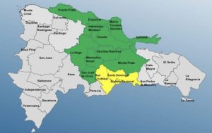 Distrito Nacional y 13 provincias de RD en alerta por una vaguada
