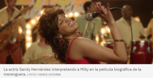 Milly, reina del merengue, se estrenará en cines el 16 de abril Milly, reina del merengue, se estrenará en cines el 16 de abril
