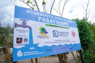 Fundación Popular inaugura un acueducto comunitario en SJM Fundación Popular inaugura un acueducto comunitario en SJM