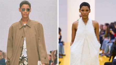 Dominicana Yaina Cuevas debuta en París desfilando para Saint Laurent Dominicana Yaina Cuevas debuta en París desfilando para Saint Laurent