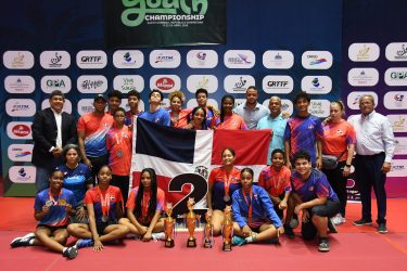 RD obtiene el segundo lugar Juvenil del Caribe Tenis de Mesa
