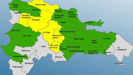COE mantiene 6 provincias en alerta amarilla y 17 en verde COE mantiene 6 provincias en alerta amarilla y 17 en verde