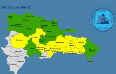 COE mantiene 27 provincias en   alerta por lluvias este sábado