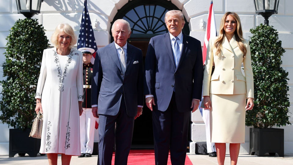 EEUU: Donald y Melania Trump reciben a los reyes de Inglaterra