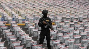 Incautan 56 toneladas drogas y    3.300 armas en RD y 18 países