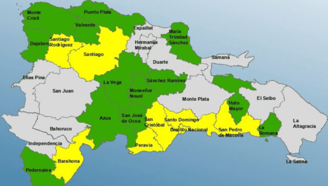 Aumentan a 20 provincias en alerta por efectos de vaguada Aumentan a 20 provincias en alerta por efectos de vaguada