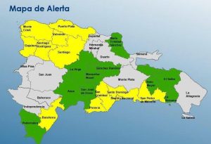 COE pone Distrito Nacional y 21 provincias en alerta por lluvias