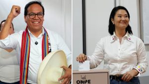 PERU: Keiko Fujimori aventaja solo por un punto a R. Sánchez