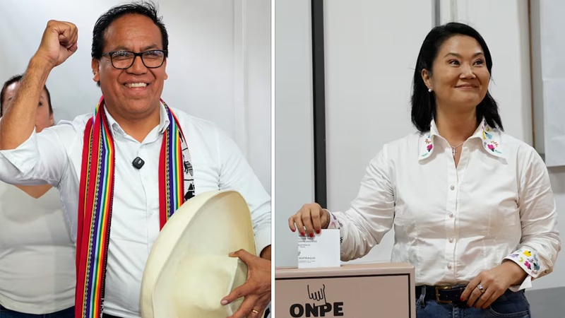 PERU: Keiko Fujimori aventaja solo por un punto a R. Sánchez PERU: Keiko Fujimori aventaja solo por un punto a R. Sánchez