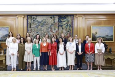 Michelle Ortiz participa en una audiencia con la reina Letizia
