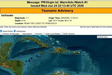 EEUU emite alerta tsunami a PR e Islas Vírgenes por terremoto