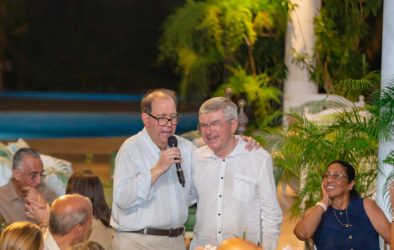 Felipe Vicini y CRESO ofrecen recepción a miembros del COI