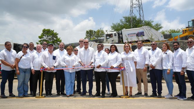 Presidente inaugura estación de transferencia residuos sólidos Presidente inaugura estación de transferencia residuos sólidos