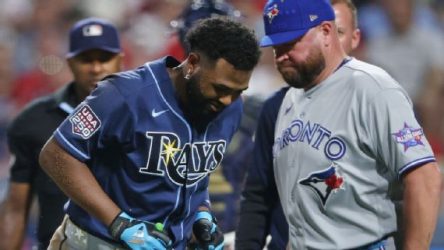 Junior Caminero sin fractura tras pelotazo Juego de Estrellas