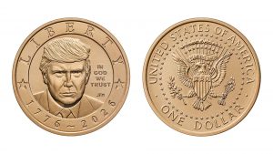 EEUU confirma acuñará moneda un dólar con imagen de Trump