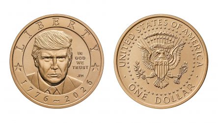 EEUU confirma acuñará moneda un dólar con imagen de Trump
