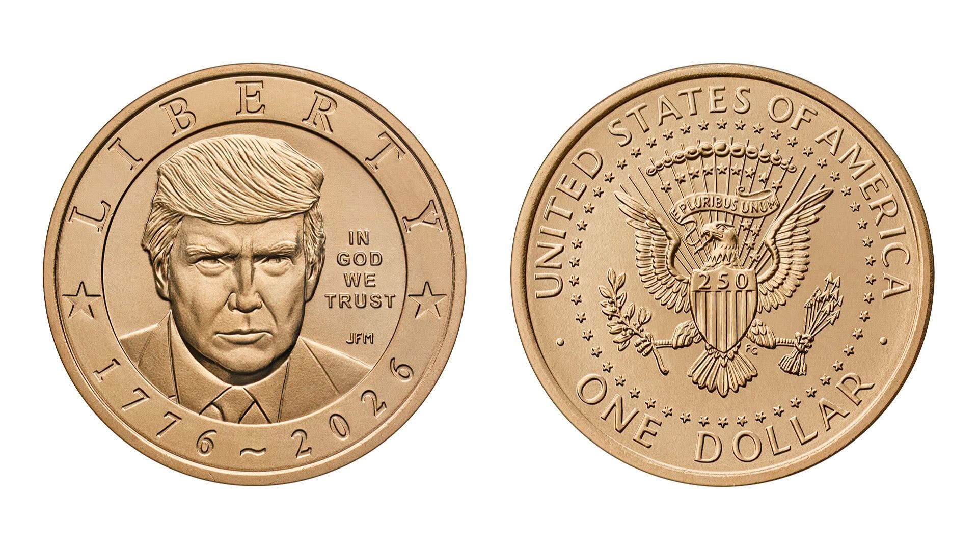 EEUU confirma acuñará moneda un dólar con imagen de Trump imagen