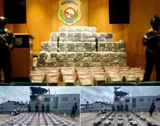 Ocupan 1,360 paquetes de cocaína frente a costas de Baní