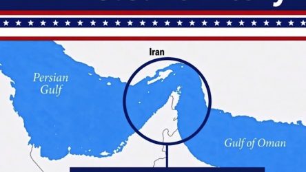 Trump publica imagen declara a estrecho de Ormuz territorio EU