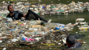 Recogen en Jarabacoa desechos
contaminan rio Yaque del Norte