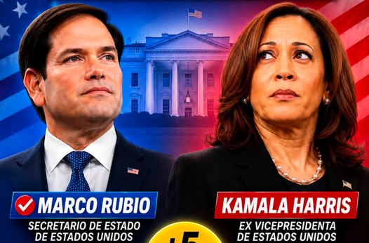 EU: Rubio supera a Kamala Harris 48% a 43% para 2028