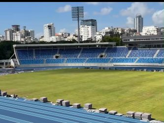 Miderec supervisa césped del Estadio Olímpico Félix Sánchez Miderec supervisa césped del Estadio Olímpico Félix Sánchez