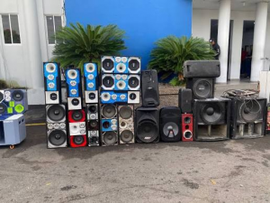 Incautan equipos sonido en operativos contra ruido en SD