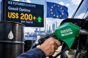 El gasoil óptimo supera los US$200 por barril en Europa El gasoil óptimo supera los US$200 por barril en Europa