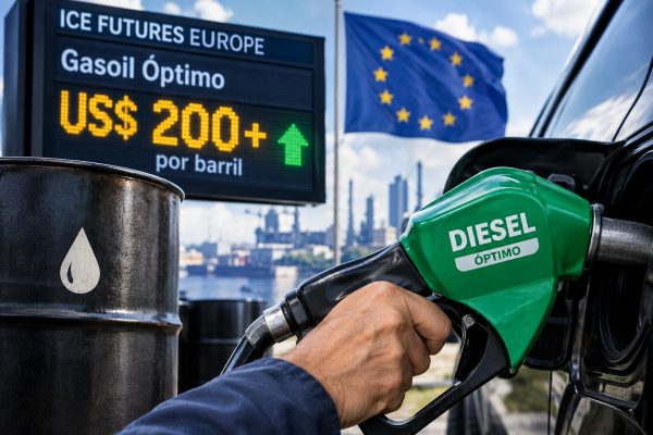 El gasoil óptimo supera los US$200 por barril en Europa imagen