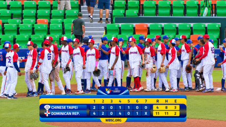 República Dominicana vence a China en Mundial Beisbol U-15