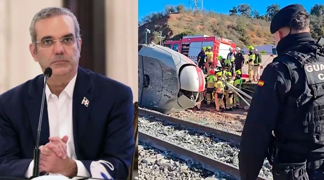 Abinader envía condolencias a España por accidente trenes