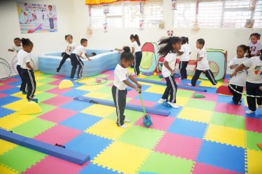 Inauguran aula psicomotricidad  del nivel infantil en El Capotillo